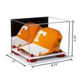 thumbnail image 2 of Acrylic Baseball Hat or Cap Display Case with Mirror, Red Risers and White Base (A006-RR), 2 of 2