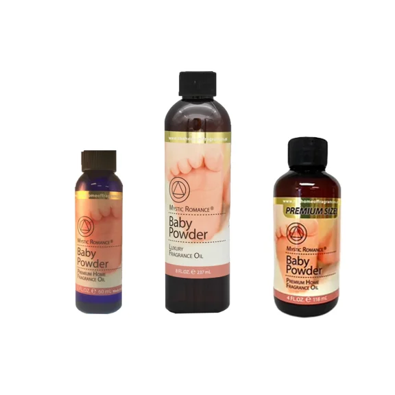 Mystic Romance Premium Home Fragrance Oil Scent BABY POWDER SET 8FL  4FL 2FL.OZ 427 ML