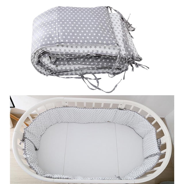 Almohadillas Protectoras para Cama de Bebé Nersuring para Bebé, Forros de Parachoques de Bebé Lavables Y Transpirables, Acolchado Sua Yotijar Almohadillas para parachoques de cabecera