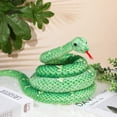 thumbnail image 4 of Peluche HyDren con forma de boa serpiente gigante, 200 cm, color verde, 4 of 6