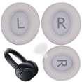 thumbnail image 3 of Yucurem Replacement Ear Pads Protein Leather Cover for Q45 Soundcore Life (White), 3 of 9