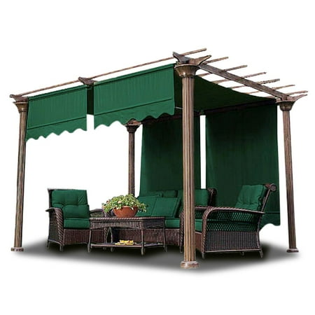 2pcs 15.5'x4' Patio Pergola Canopy Replacement Cover Garden Yard 2pcs 15.5'x4' Patio Pergola Canopy Replacement Cover Garden Yard Tent w/ Valance - 2pcs 15.5'x4' Patio Pergola Canopy Replacement Cover Garden Yard