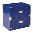 thumbnail image 1 of Wellington 2 Drawer Cabinet in Lapis Blue Fully Assembled, 1 of 5