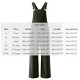 thumbnail image 4 of Women’s Solid Vintage Corduroy Overalls Adjustable Strap Wide Leg Bib Overall Jumpsuits With Pockets Casual Fall Winter Outfits, 4 of 8