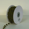 thumbnail image 2 of 25 Yards Fuzzy Pom Pom Wired Trim Ribbon Lace - Moss Green, 2 of 2