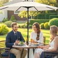 thumbnail image 3 of YYAo Outdoor Market Patio Table Umbrella,Outdoor Heavy Duty Market Umbrella with Crank Handle and 8 Sturdy Ribs-Beige, 3 of 10