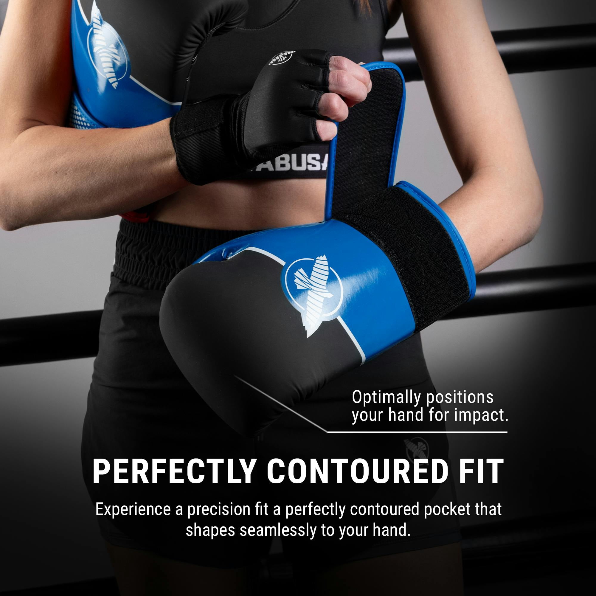 Hayabusa Sport Boxing Gloves - Blue/White, 14oz