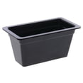 thumbnail image 2 of HUBERT® Serving Bowl Display Bowl 1/3 Black Melamine - 12 1/2 L x 6 3/4 W x 6" H, 2 of 5