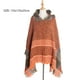 thumbnail image 2 of Poncho con capucha y estampado azteca bohemio para mujer con borlas, 2 of 6