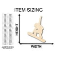 thumbnail image 2 of Unfinished Wood Snowboarding Shape - Craft - up to 46" DIY 36" / 1/4", 2 of 3