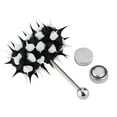 thumbnail image 2 of 3Types Vibrating Tongue Ring Stud Barbell Stainless Steel Body Piercing Jewelry, 2 of 7