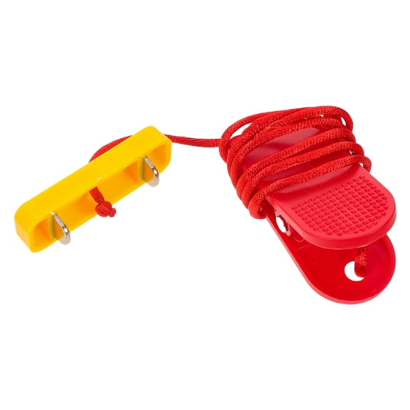 Mobestech Red Dual Prong Safety Key for Treadmill Emergency Stop Fitness Equipment Accessory