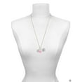 thumbnail image 3 of Delight Jewelry Silvertone Disc with Crystal Heart - Purple Heart Nurse Strong Zoe Necklace, 3 of 4