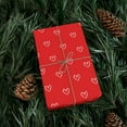 thumbnail image 3 of Red Gift Wrapping Paper with White Hearts, 3 of 3