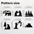 thumbnail image 3 of 6Pcs Plant PVC Plastic Waterproof Self-adhesive Stickers Set Light Switch Decals for Wall Decoration Bear 180x180mm, 3 of 7