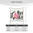 thumbnail image 4 of KLL Happy Mother's Day (3) Decorative Throw Pillow Covers Velvet Soft for Couch Sofa Bedroom Living Room Outdoor - 18"x18", 4 of 8
