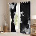 thumbnail image 3 of Castle Fairy Personalized Initial T Curtains Pack of 2 (42x84 Each) for Teens,Abstract Gradient Splash Curtains Blackout,Geometric Hexagon Bedroom Curtains,Luxury Bedroom Decor, 3 of 6