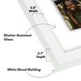 thumbnail image 5 of Americanflat 4x6 Collage Picture Frame with Shatter-Resistant Glass Fits 3 use as One 9x17 Poster Frame - White, 5 of 9