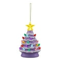thumbnail image 1 of Mr. Christmas 5" Nostalgic Ceramic Lit Tree Ornament, Lavender, 1 of 3