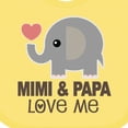 thumbnail image 4 of Inktastic Mimi and Papa Love Me Elephant Boys or Girls Baby Bib, 4 of 4