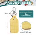 thumbnail image 2 of Uxcell Leather Key Fob Keys Cover RFID Key Fob Protector - Durable and Versatile Yellow 1, 2 of 7