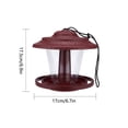 thumbnail image 3 of Comedero colgante para pájaros Clear View con techo elevable para facilitar el llenado y la limpieza | Comedero de plástico para jardín exterior, ideal para girasol y cártamo | 1 unidad, 17,5 x 17 cm, 3 of 7