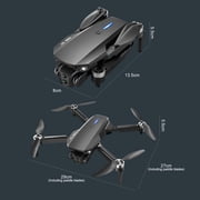 E88 Drone with HD Dual Camera, Mini Drone Foldable RC Quadcopter with Brushless Motor, Toys Gifts for Kids and Adults Beginners, Black