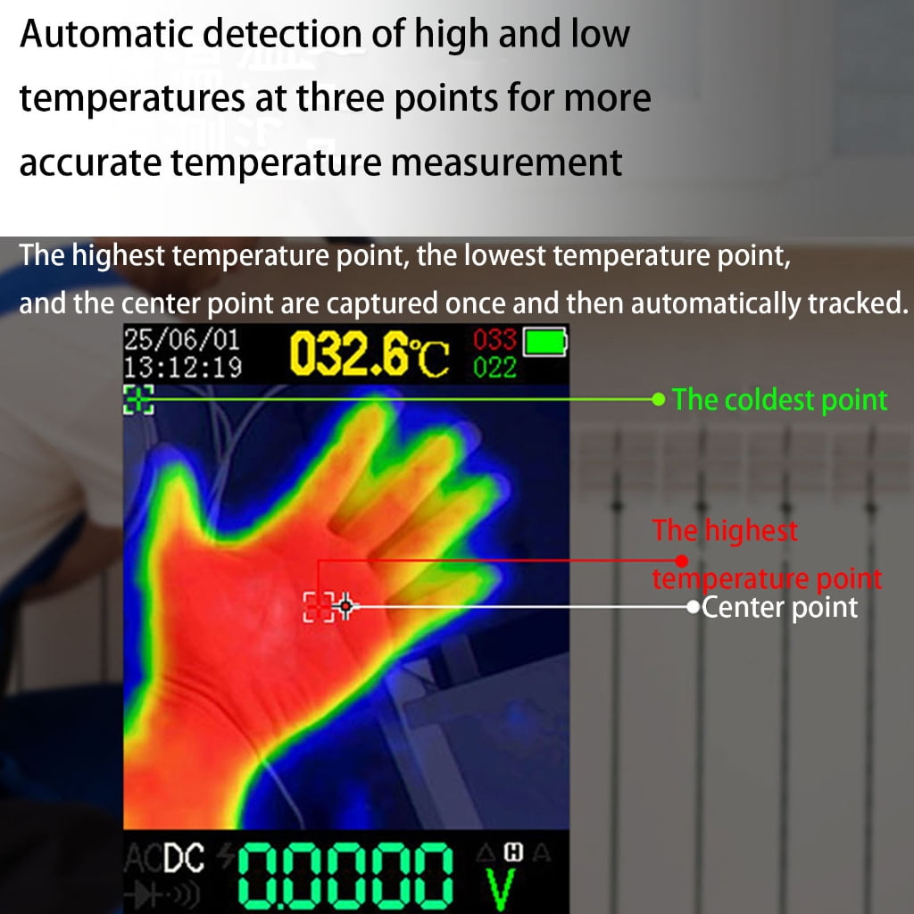 MOMOJIA Double Light Amalgamation Technology Allowed Warm Picturing Multimeter combined Tool Offering Transportable Plan and Picture Save