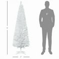 thumbnail image 5 of 6FT Slim Pencil Christmas Tree - 390 Full Plastic Branches White Artificial Tree Detachable Sturdy Plastic Base Space-Saving Holiday Decor for Home/Apartment/Office, 5 of 8