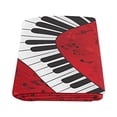 thumbnail image 2 of CADecor Abstract Piano Blanket Throw Super Soft Warm Bed or Couch Blanket 58x80 inches, 2 of 2