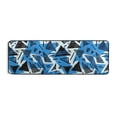 thumbnail image 6 of Ryvnso Artistic Geometric Triangle and Line Hallway Runner Rugs Floor Carpet Non Slip Entryway Mat 2' x 6', 6 of 7