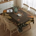 thumbnail image 5 of Thanksgiving Day Table Cover Wrinkle Resistant Washable Tablecolths Table Covers Welcome Thanksgiving Pumpkin Harvest Tablecloth for Party Picnic Dinner Decor Rectangle,60x84inch, 5 of 5