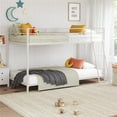 thumbnail image 3 of Mainstays Small Spaces Twin-over-Twin Low Profile Junior Bunk Bed, White, 3 of 15