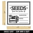 thumbnail image 2 of Fill-in Blank Seeds from the Garden of Vegetable Crate Self-Inking Rubber Stamp Ink Stamper - Orange Ink - Small 1 Inch, 2 of 7