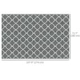 thumbnail image 3 of Outsunny Tapis d'Extérieur Imperméable, 6 Pieds x 9 Pieds Gris et Blanc en Filet, 3 of 10