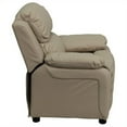 thumbnail image 3 of Bowery Hill Kids Recliner in Beige with Storage Arms, 3 of 5