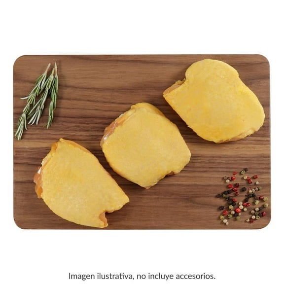 Muslo de pollo por kg peso por charola 600 g 3 a 4 piezas