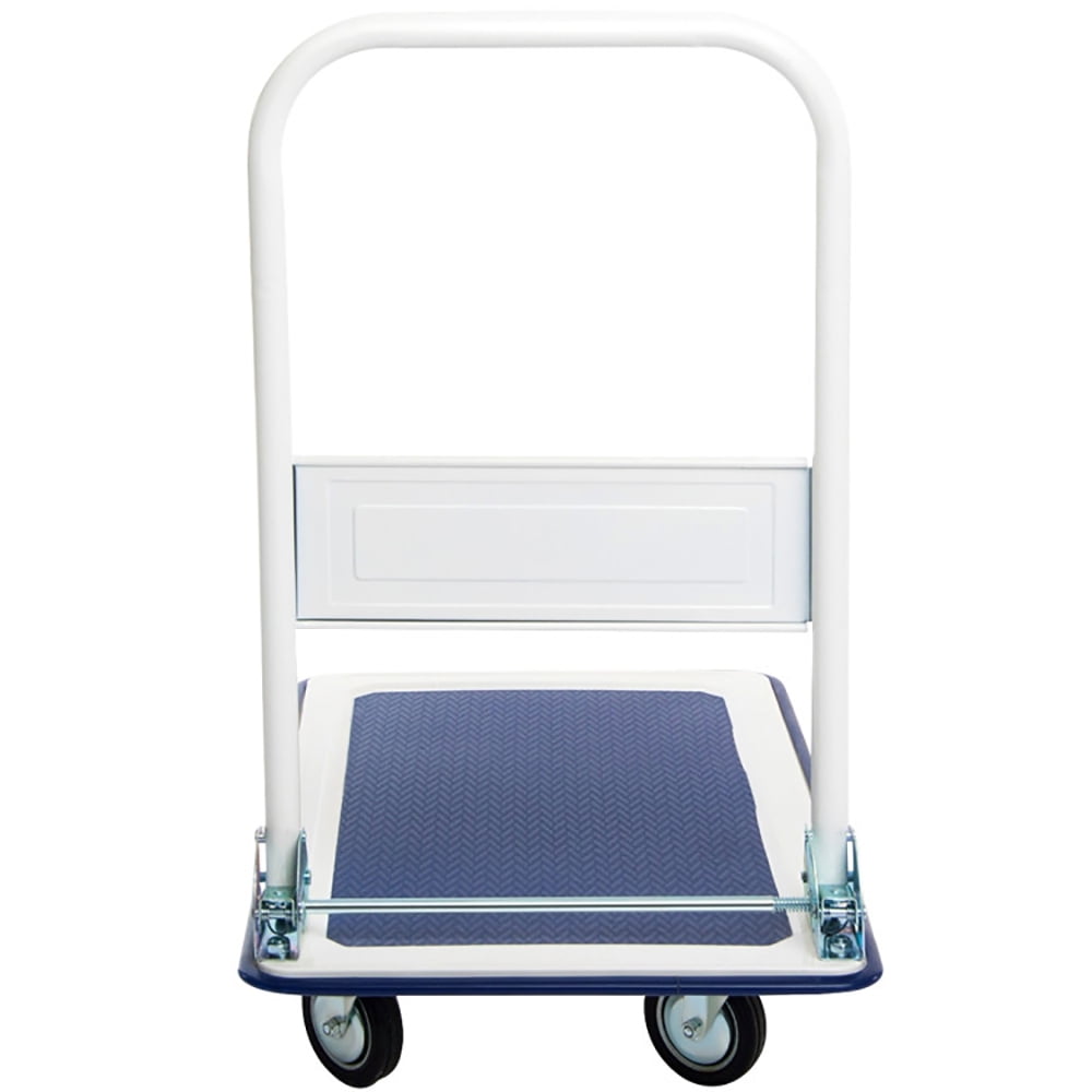 Yardi Yard 330 lbs Platform Cart Dolly Foldable Warehouse Push Hand Truck, Platform Hand Truck Portable Trolly for Household Industrial, Noise Reduction Office Moving Truck