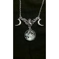thumbnail image 4 of Lunar Moon Eclipse Necklace Triple Pendant Astrology Space Science Goddess Goth Emo Prop Pagan Wiccan NASA, 4 of 5