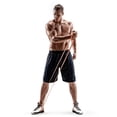 thumbnail image 5 of Iron Body Fitness Medium Resistance Power Band, Latex Loop Exercise Band for Strength Training, Mobility, and Stretching, Blue, 5 of 5