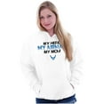 thumbnail image 3 of US Air Force Airman My Hero My Mom Hoodie Sweatshirt Women Men Brisco Brands M, 3 of 6