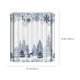 thumbnail image 3 of Cortina de ducha larga con escena de bosque nevado, impermeable y antimoho, color blanco, fácil de limpiar, con 12 ganchos., 3 of 6