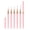 pink, variant on 5PCS Nail Art Liner Brush Set - Professional 7/9/11/15/25mm Detail Paint Brushes for UV Gel Polish Painting, Fine Drawing & Long Lines - Pink ABS Handle