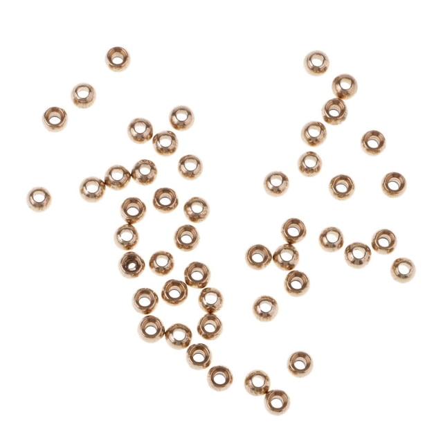 Cuentas de atado de moscas Zulema 50/100 Uds latón cuenta cabeza Jig gancho ninfa vientre ojos cobre avellanado 3.8mm 50pcs