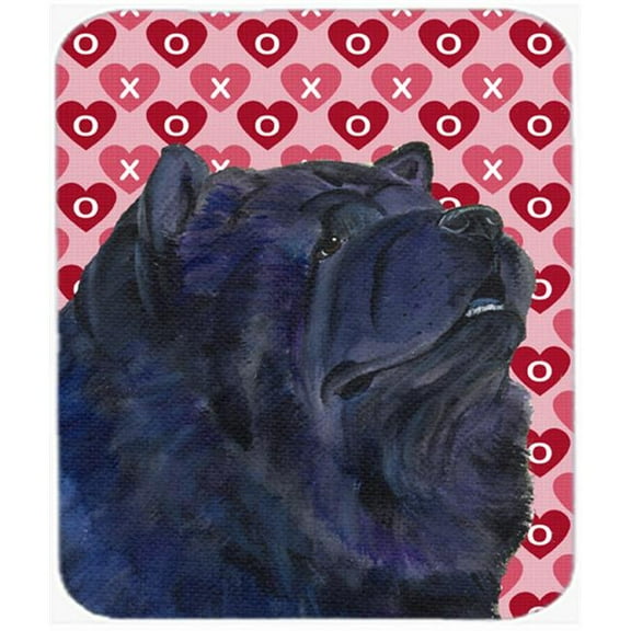 Chow Chow Hearts Love And Valentines Day Portrait Mouse Pad, Hot Pad Or Trivet
