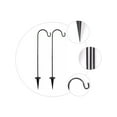 thumbnail image 1 of 1 Pc Practical Lightweight Portable Durable Hanging Hook, Shepherd Hook Iron Hook for Lawn Garden Courtyard, 1 of 6