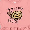 thumbnail image 4 of Inktastic I Love Snails Girls Toddler Dress, 4 of 5