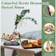 thumbnail image 4 of Colorful Acrylic Bird Figurines, Modern Home Decor for Living Room, Bedroom, Office - Set of 3, 4 of 5