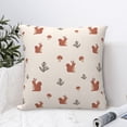 thumbnail image 4 of Pofeuu Cute Squirrel Print Double-sided plush pillowcase Square Throw Pillow Covers Pillows Cover for Living Room Bedroom Sofa Couch Cushion Cover（No pillow core）-22"x22", 4 of 7
