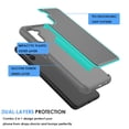 thumbnail image 6 of Galaxy A13 5G Case, Samsung A13 5G Sturdy Case, [Tmajor] Galaxy A13 (6.5 INCH) Shock Absorbing Cases [Turquoise/Grey] Hybrid Bumper Cute Defender Rugged Cover Plastic Outer & Rubber Silicone Inner, 6 of 8